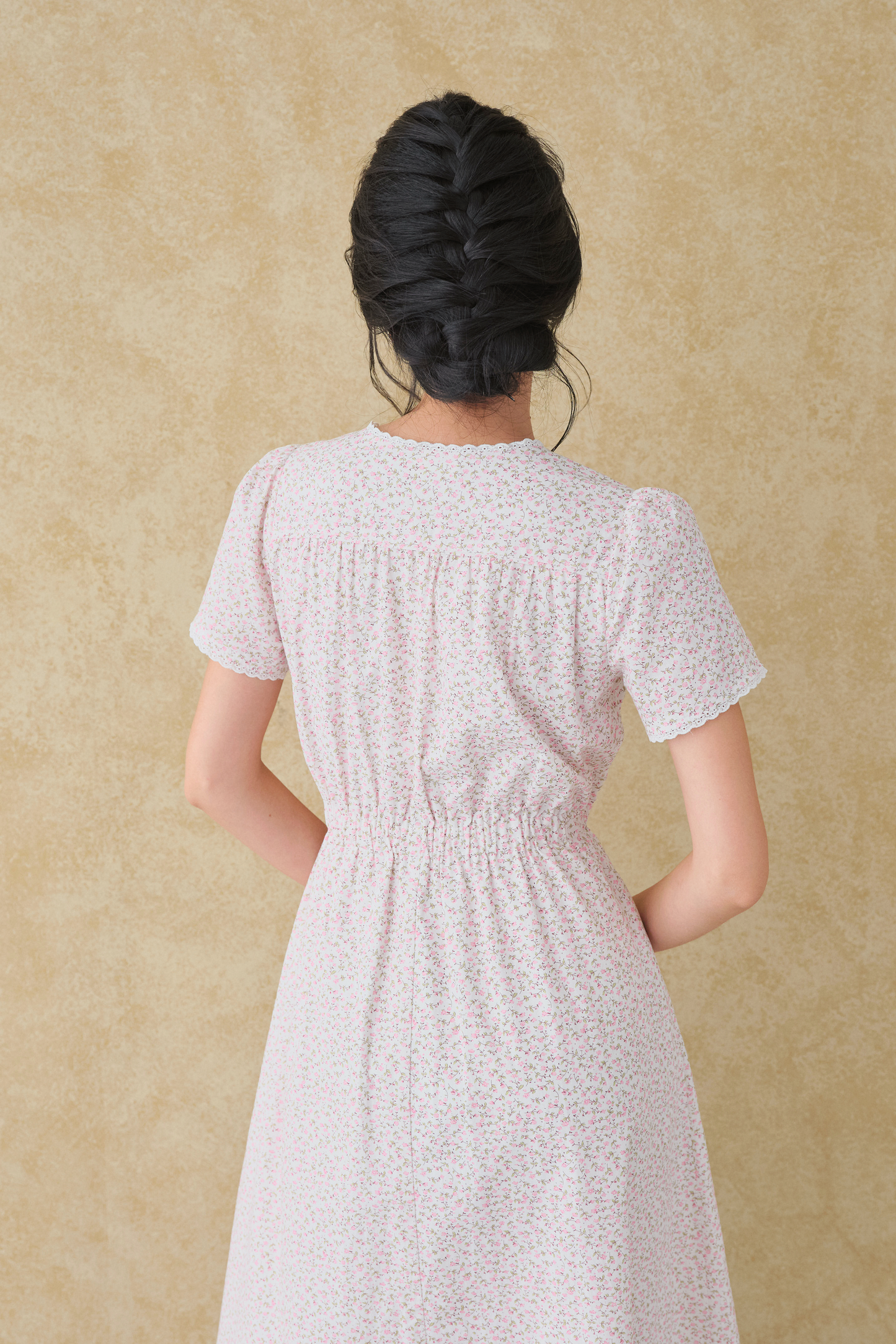 Vanilla dress in Pink Ditsy