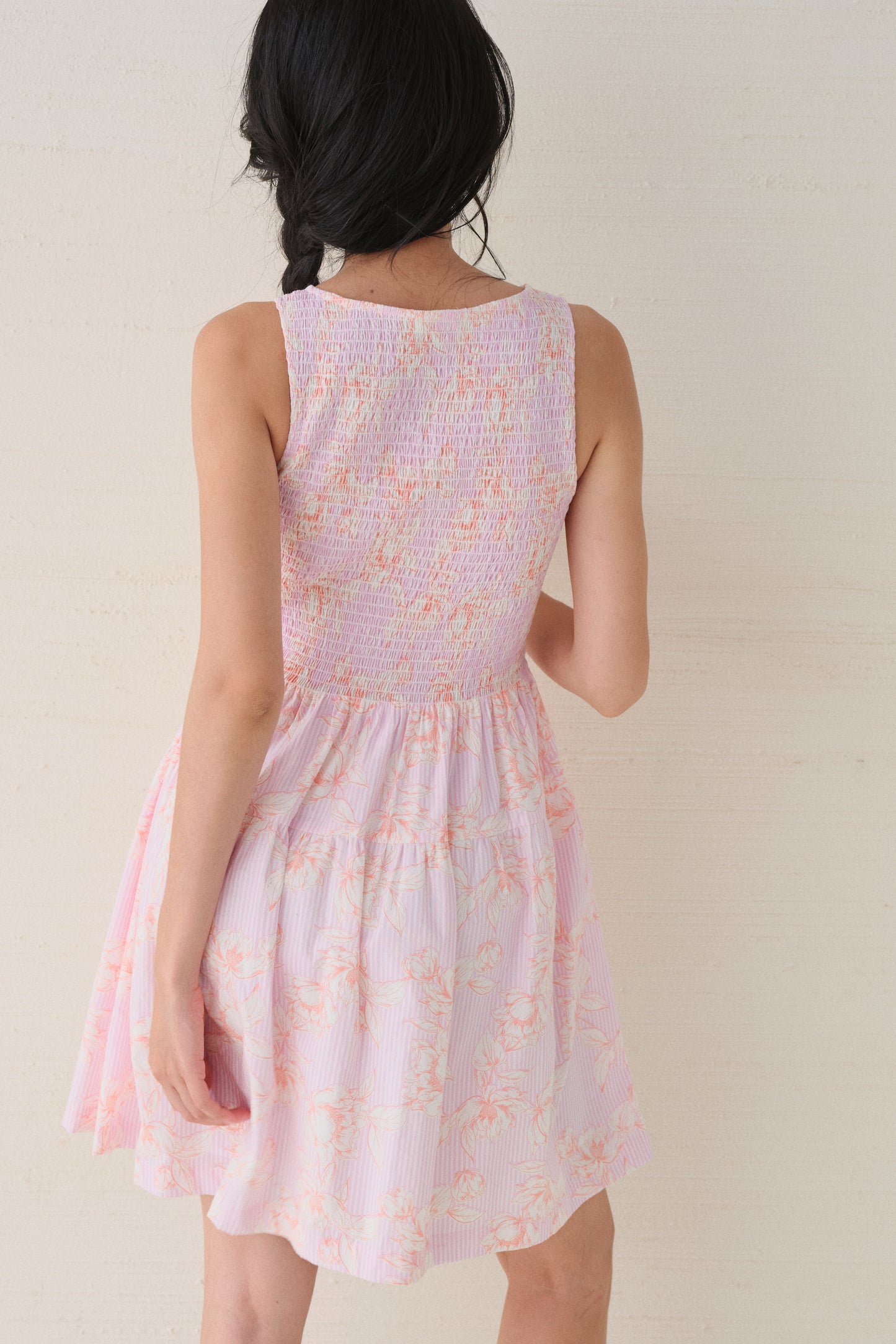 Đầm Anais hoa nhí xanh