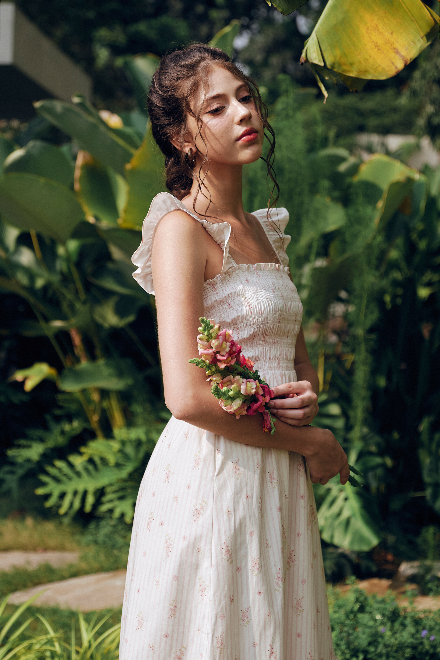 Rym Pink Floral Dress