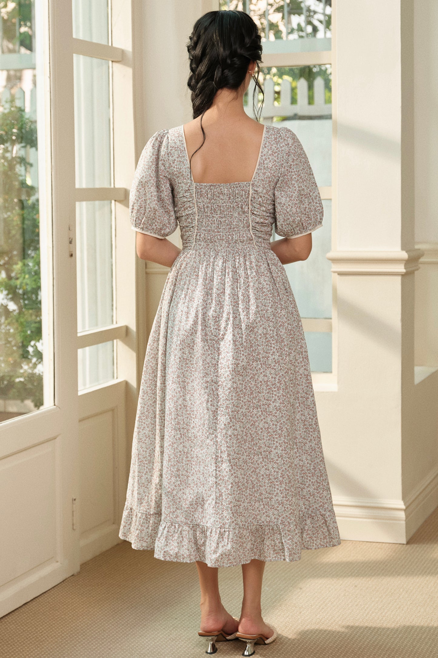 Millie dress in Morning Meadow