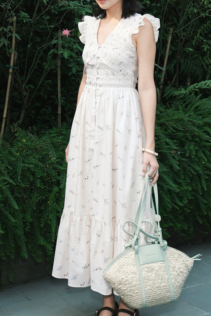 Claire dress in Herb