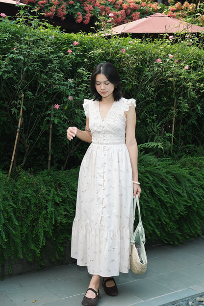 Claire dress in Herb