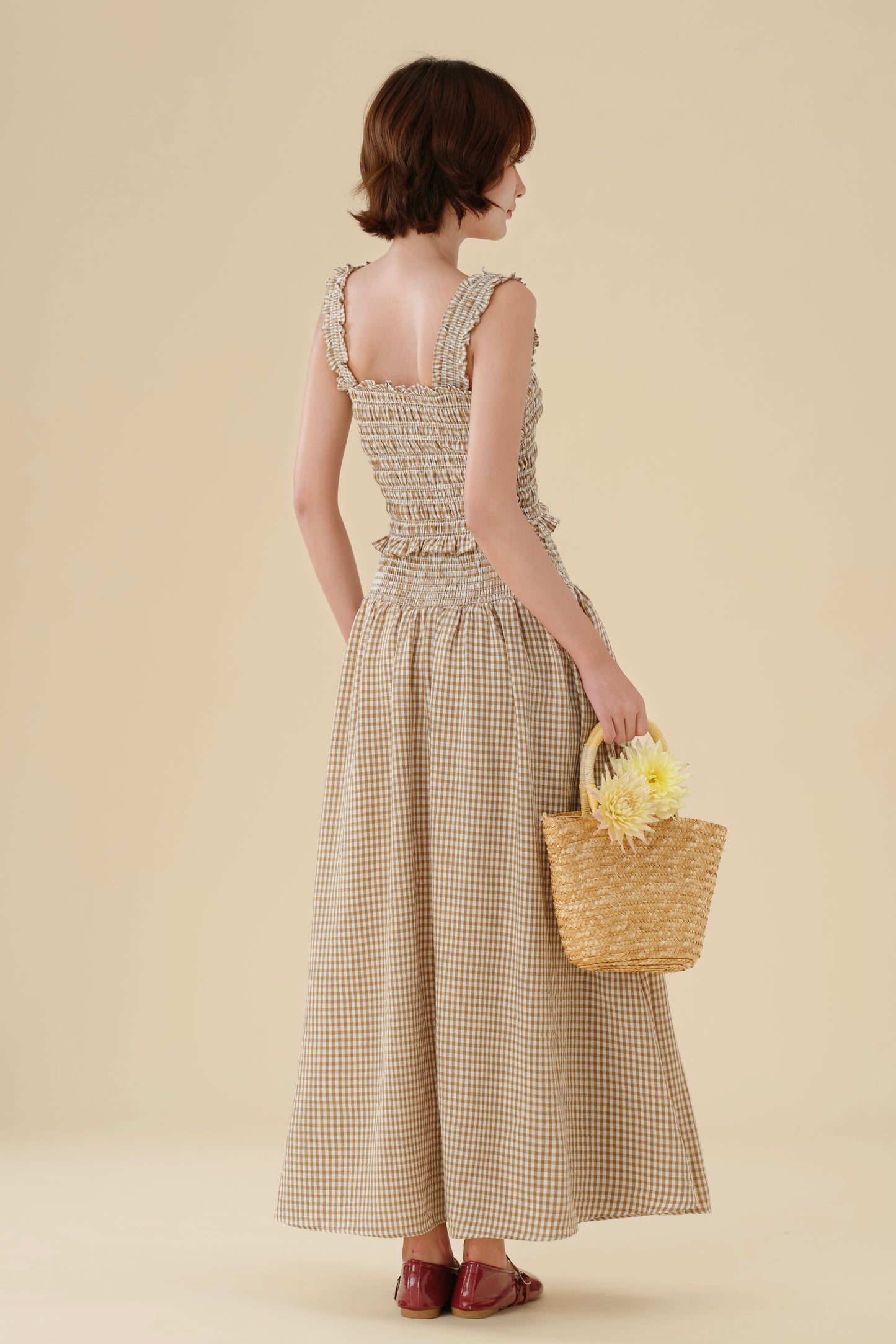 Miu - Mei set in Brown Checked