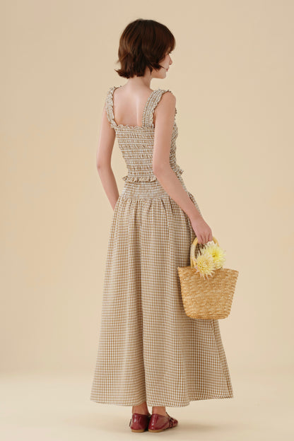Miu - Mei set in Brown Checked