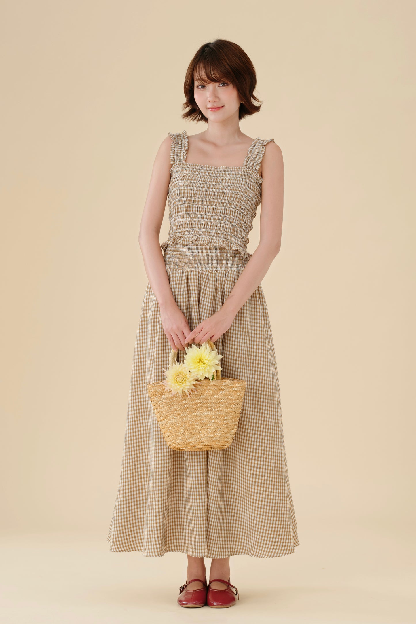 Miu - Mei set in Brown Checked