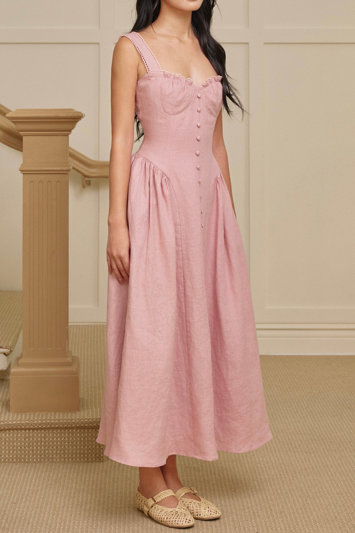 Katrine dress in Dusty Rose