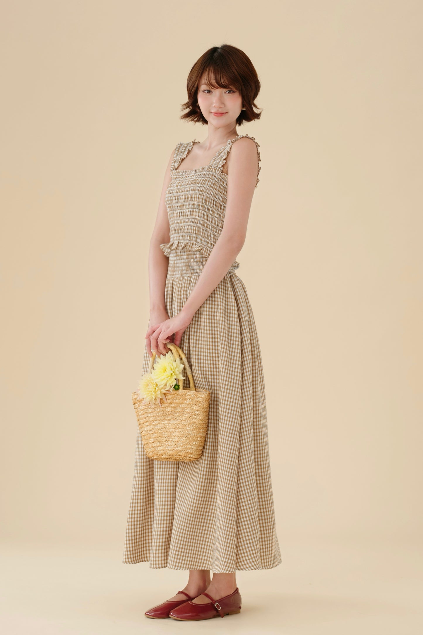 Miu - Mei set in Brown Checked