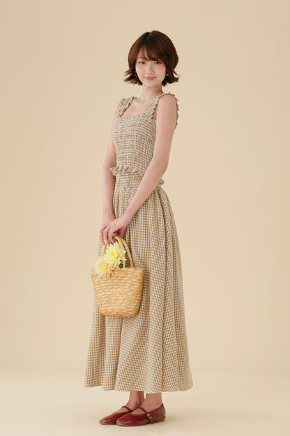Miu - Mei set in Brown Checked
