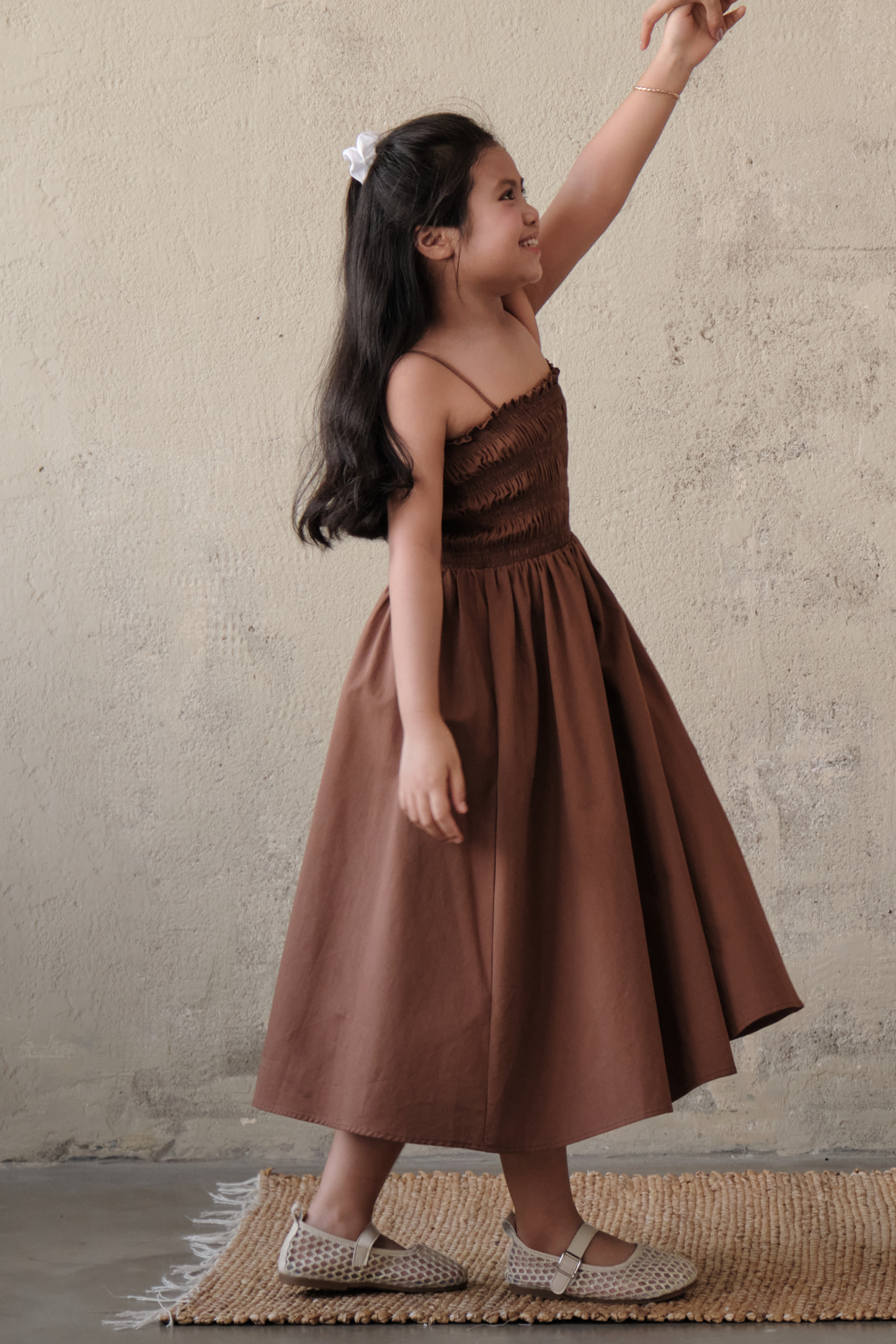 Cocoa & mini dress