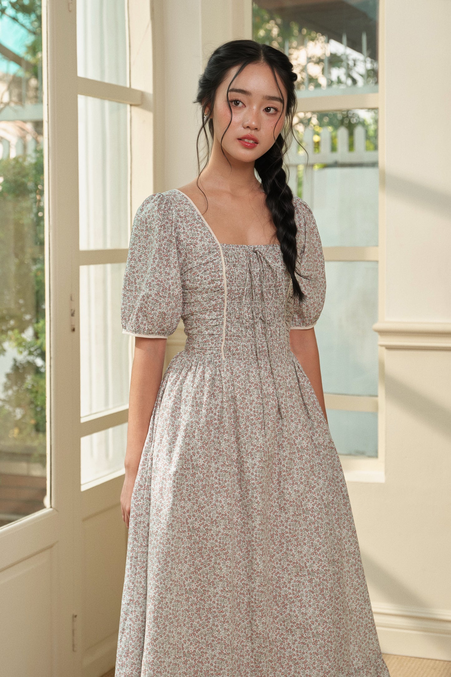 Millie dress in Morning Meadow