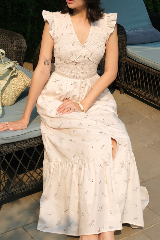 Claire dress in Herb