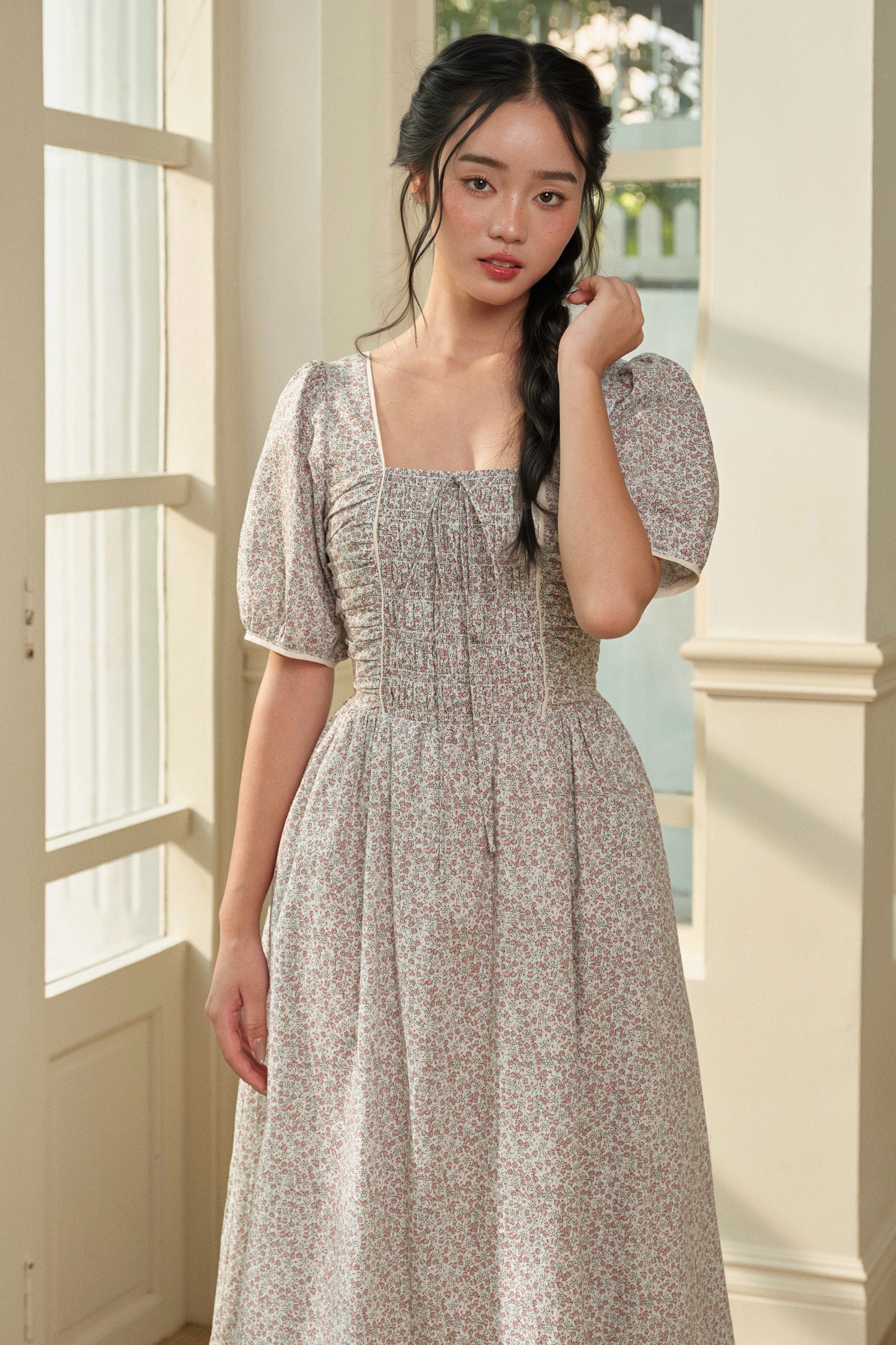 Millie dress in Morning Meadow
