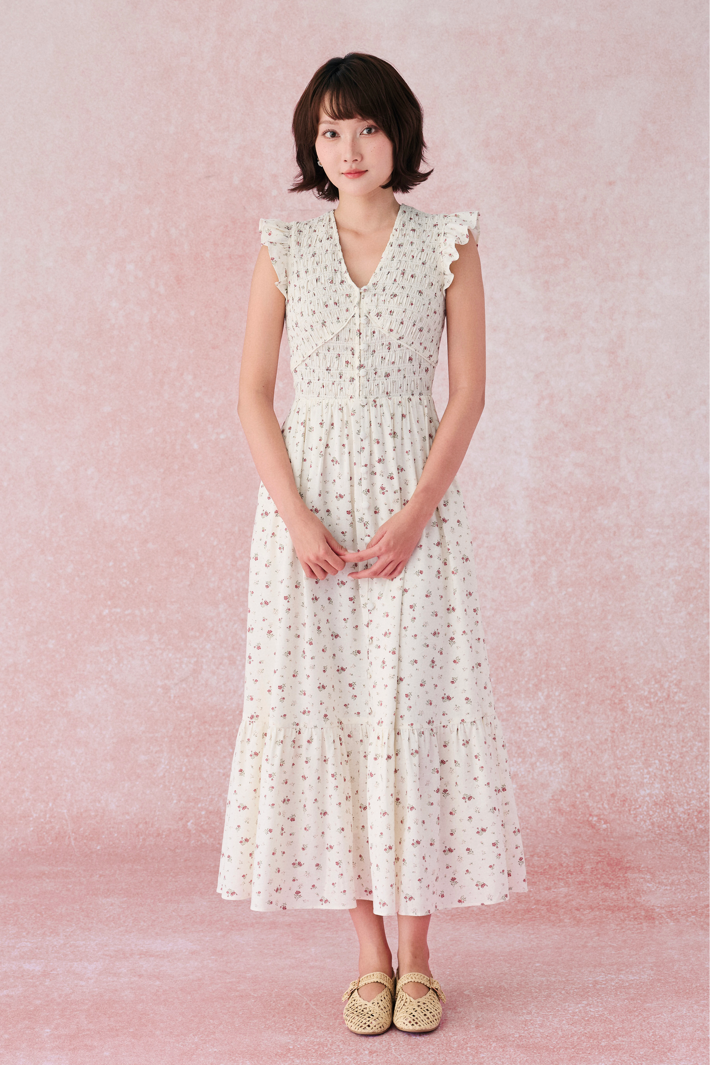 Claire dress in Rosebud