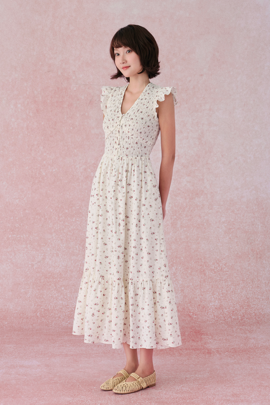 Claire dress in Rosebud