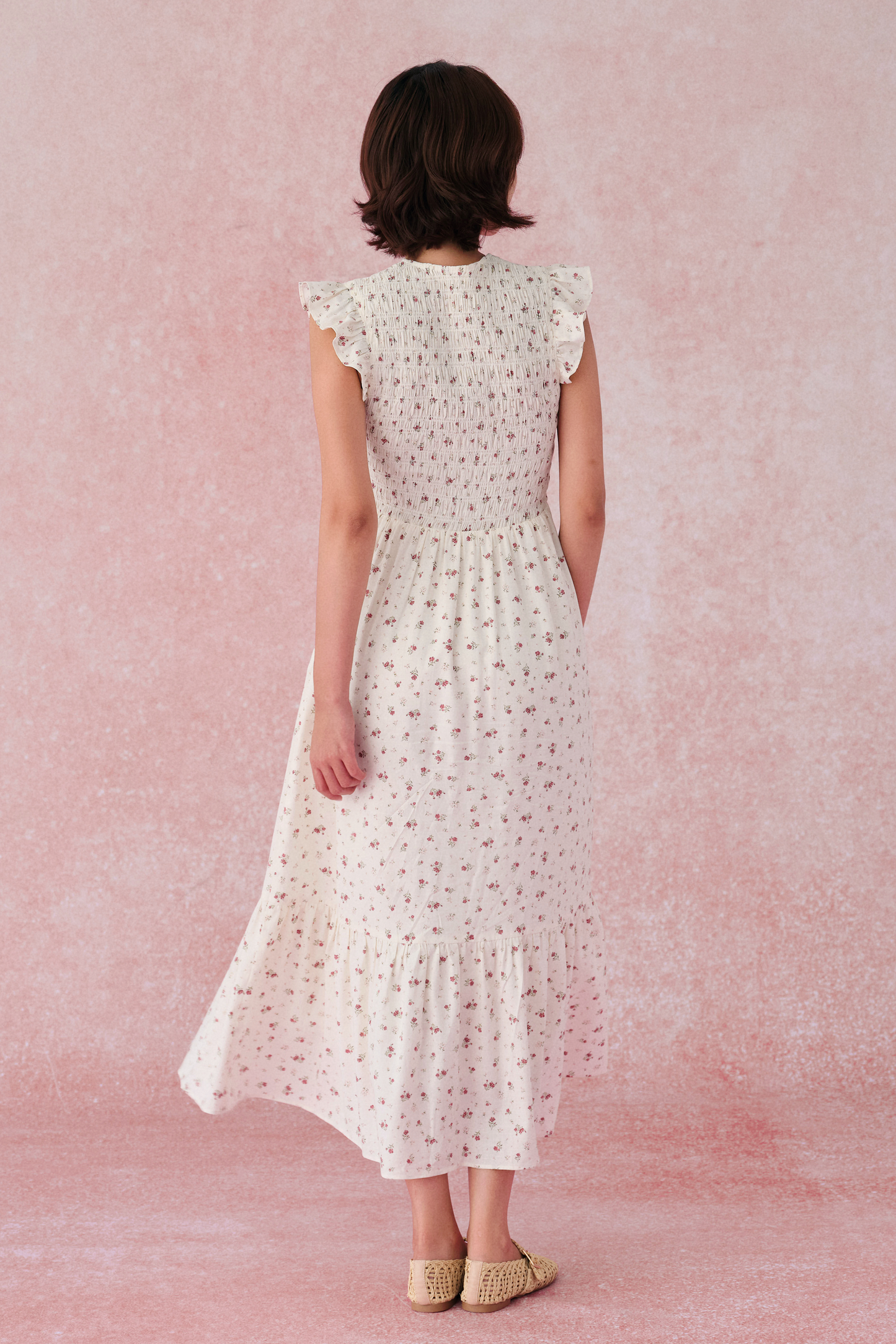 Claire dress in Rosebud