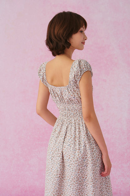 Marie dress in Ceramic Petals Cotton
