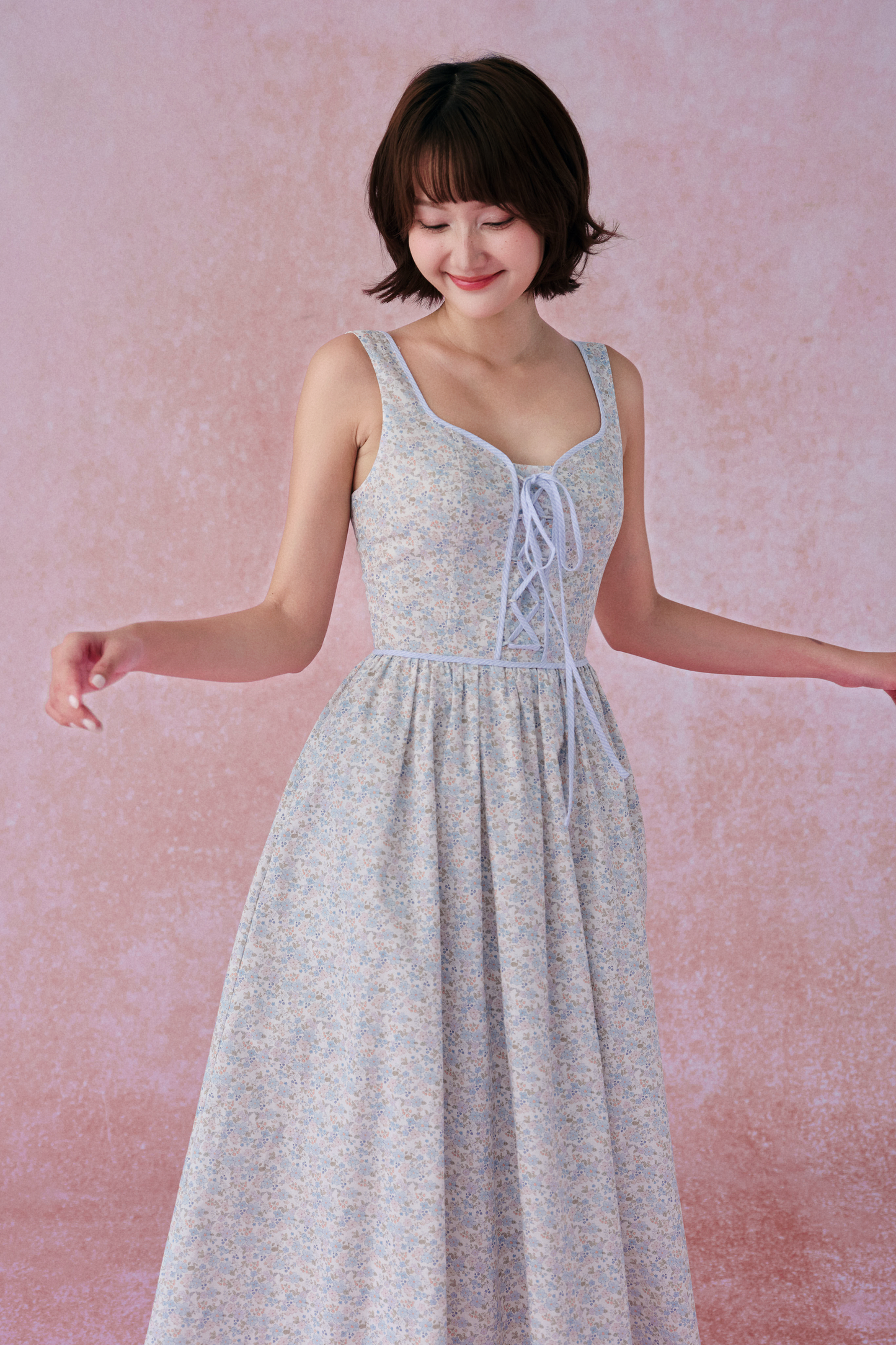 Barbara dress in Bluebell Breeze