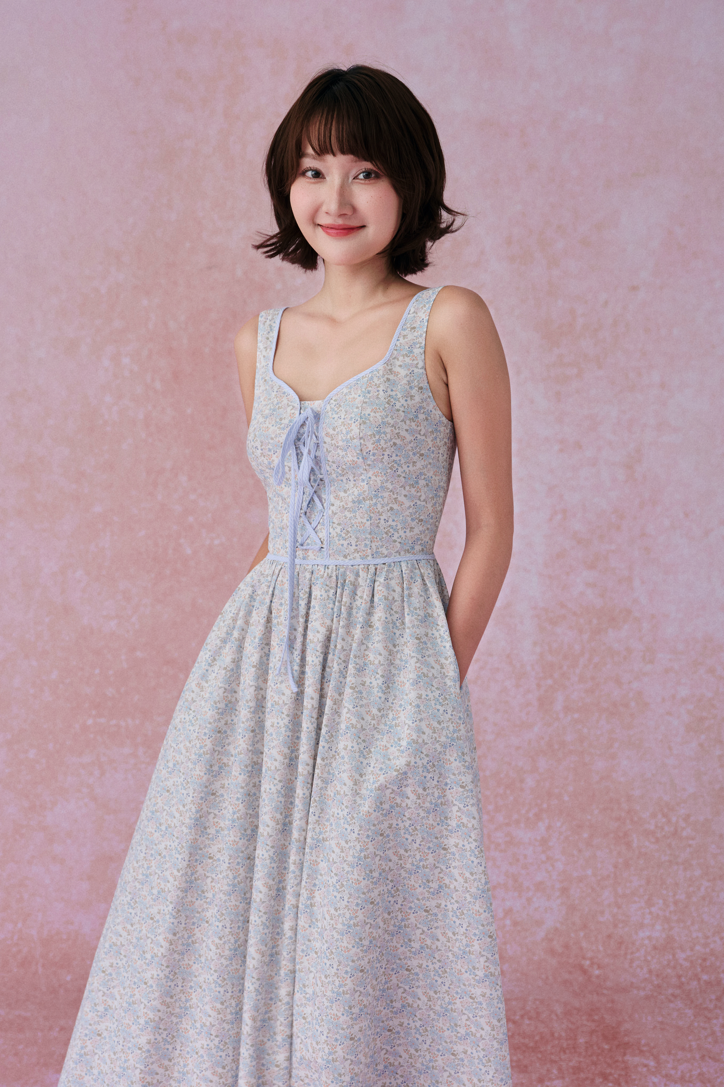 Barbara dress in Bluebell Breeze