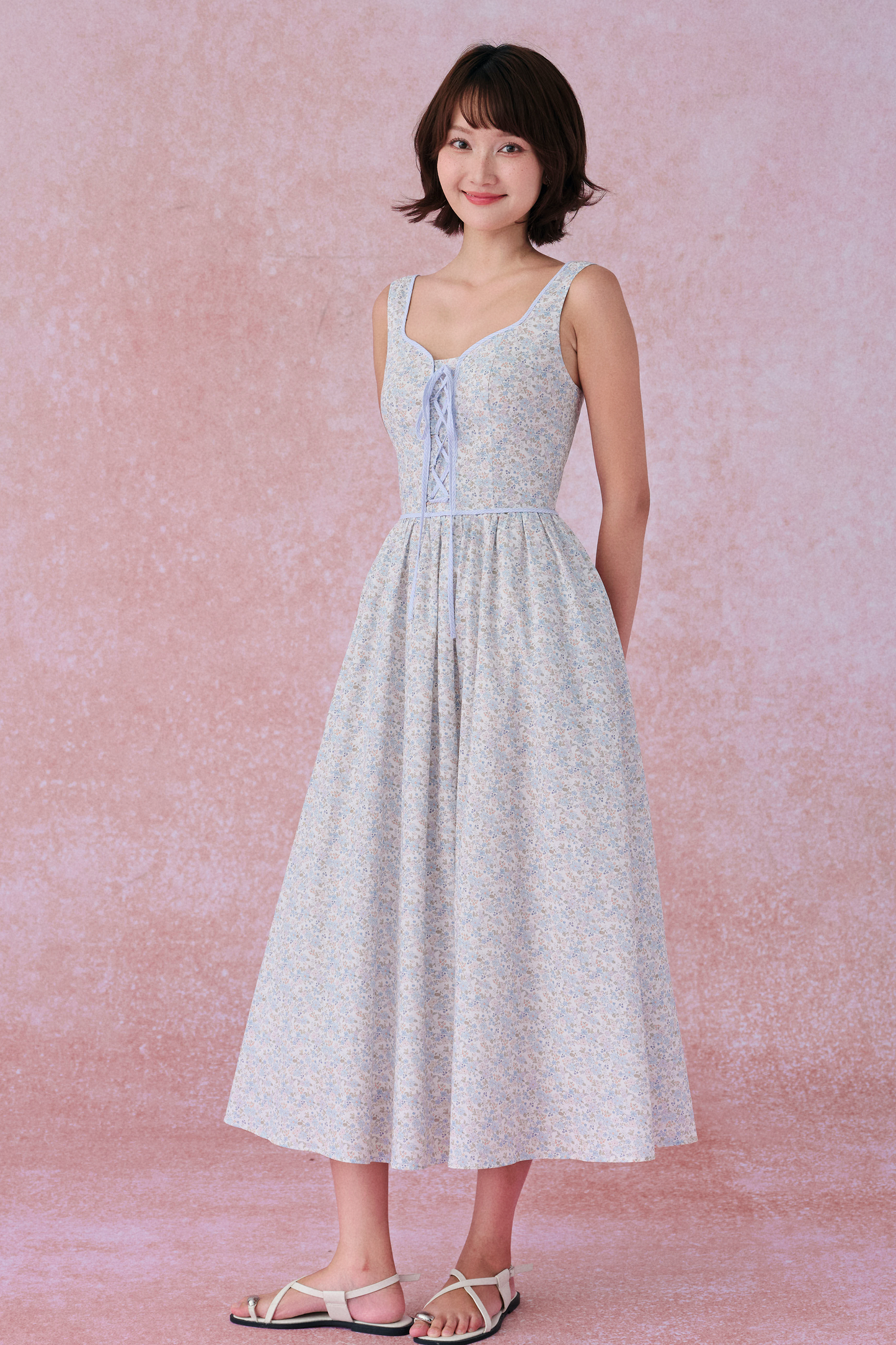 Barbara dress in Bluebell Breeze