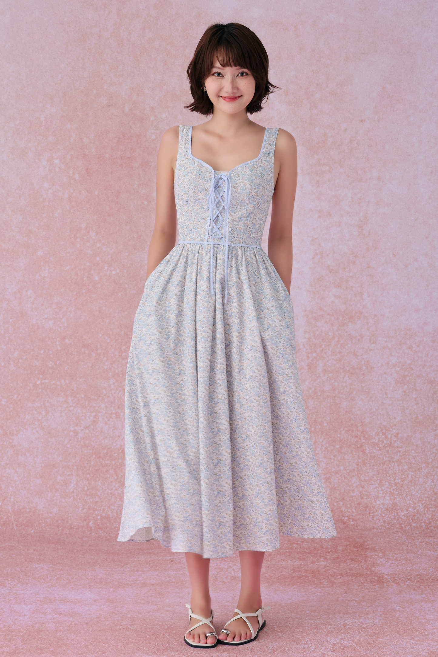 Barbara dress in Bluebell Breeze
