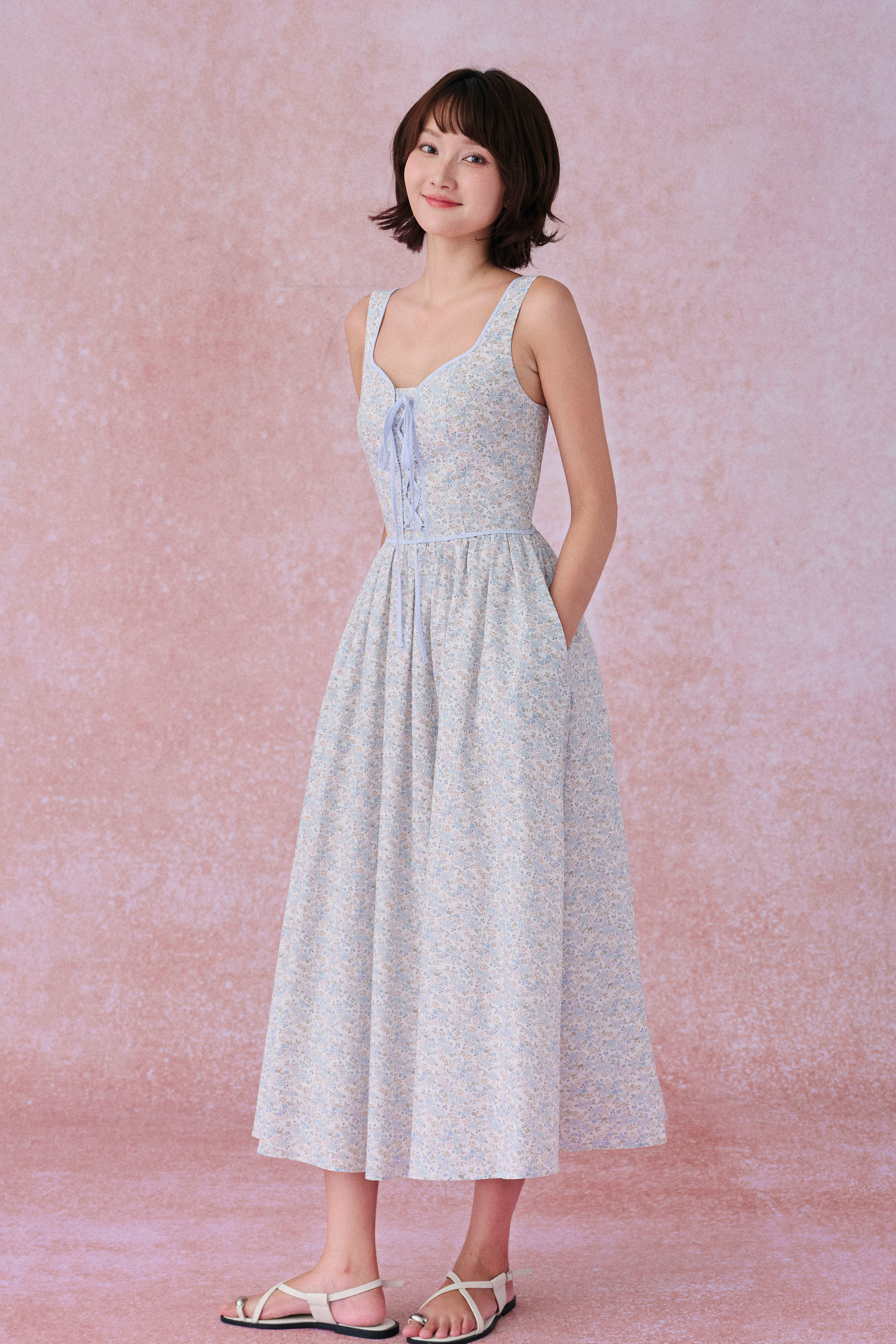 Barbara dress in Bluebell Breeze