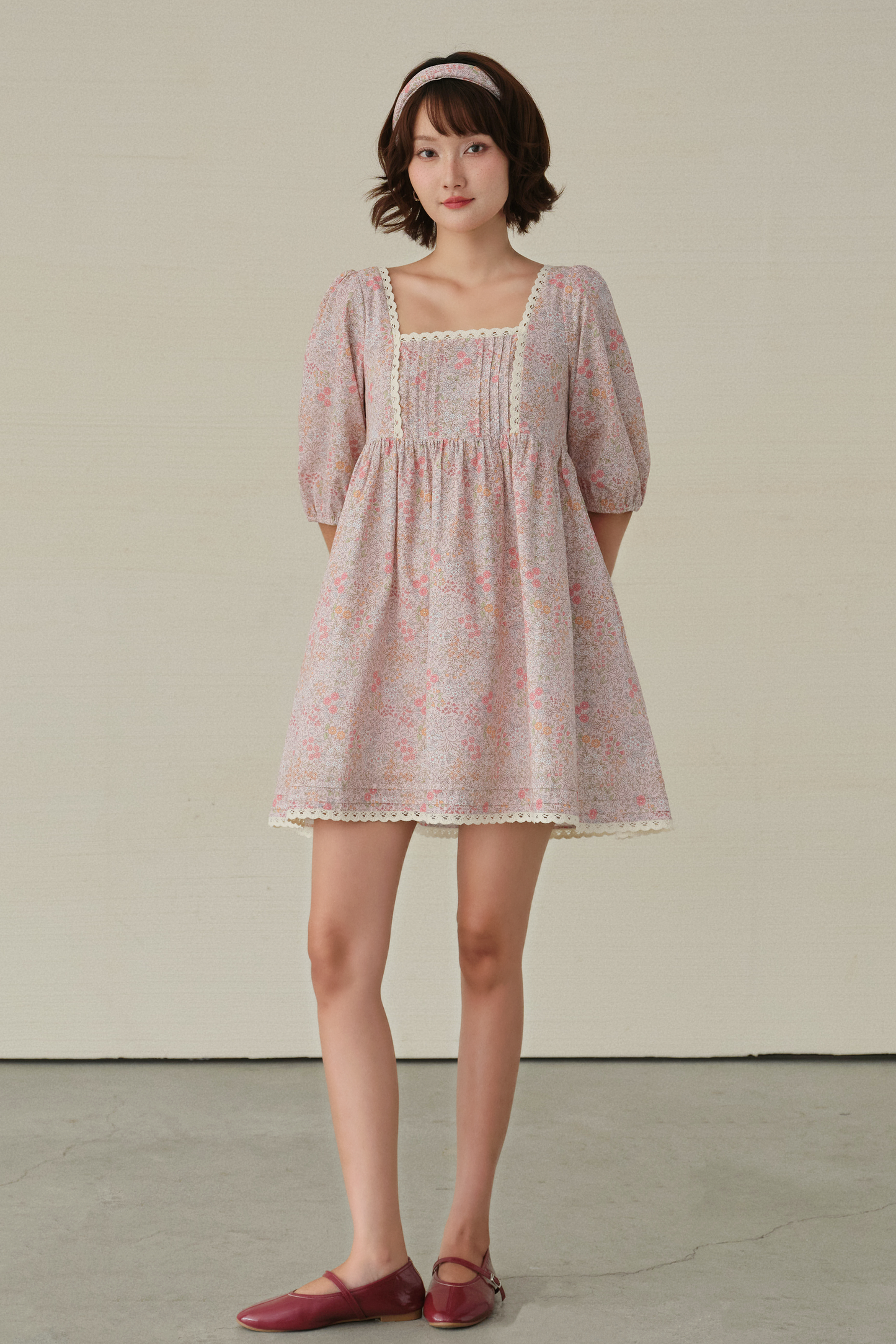 Clara dress in Wildflower Blush