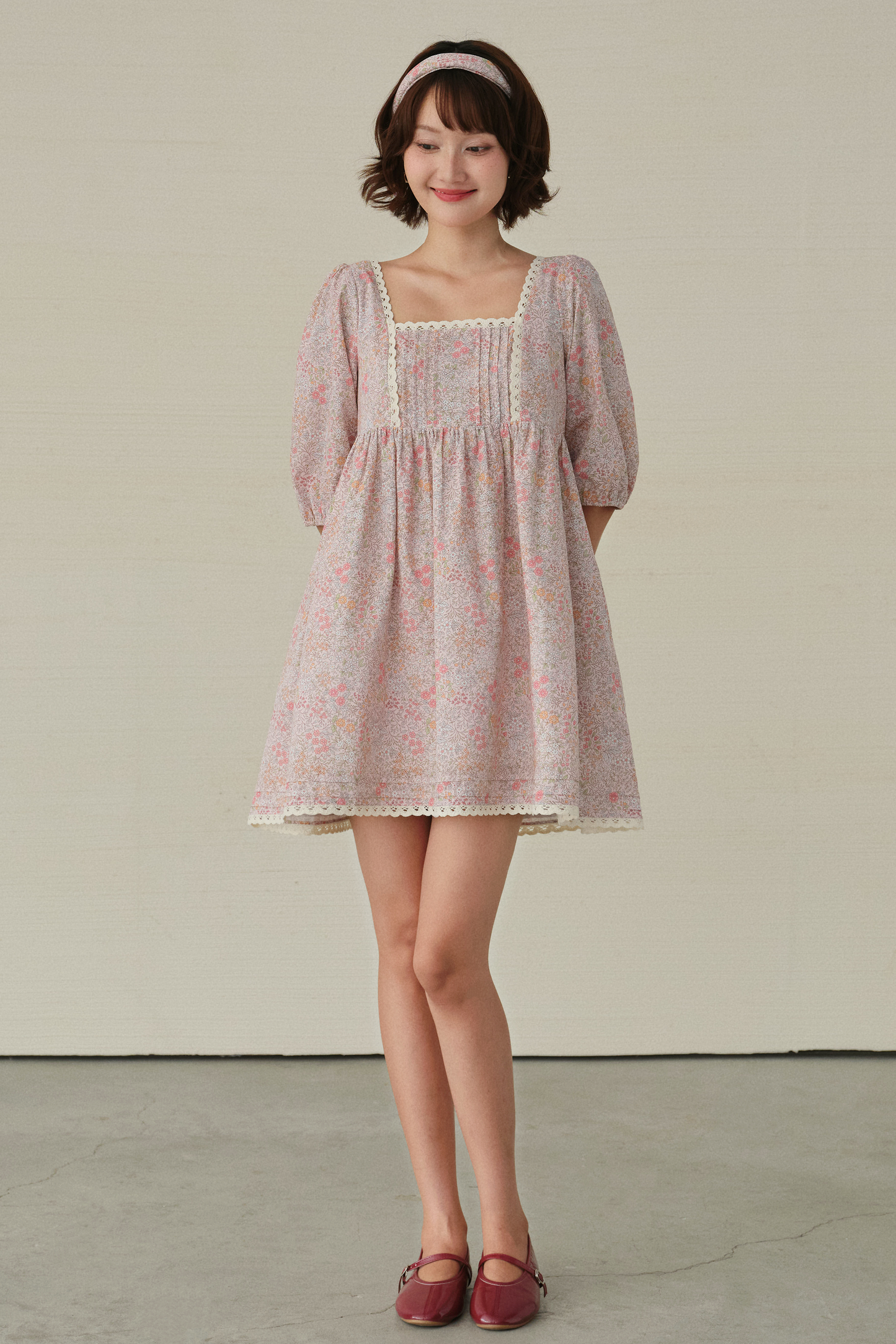 Clara dress in Wildflower Blush