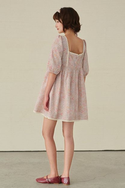 Clara dress in Wildflower Blush