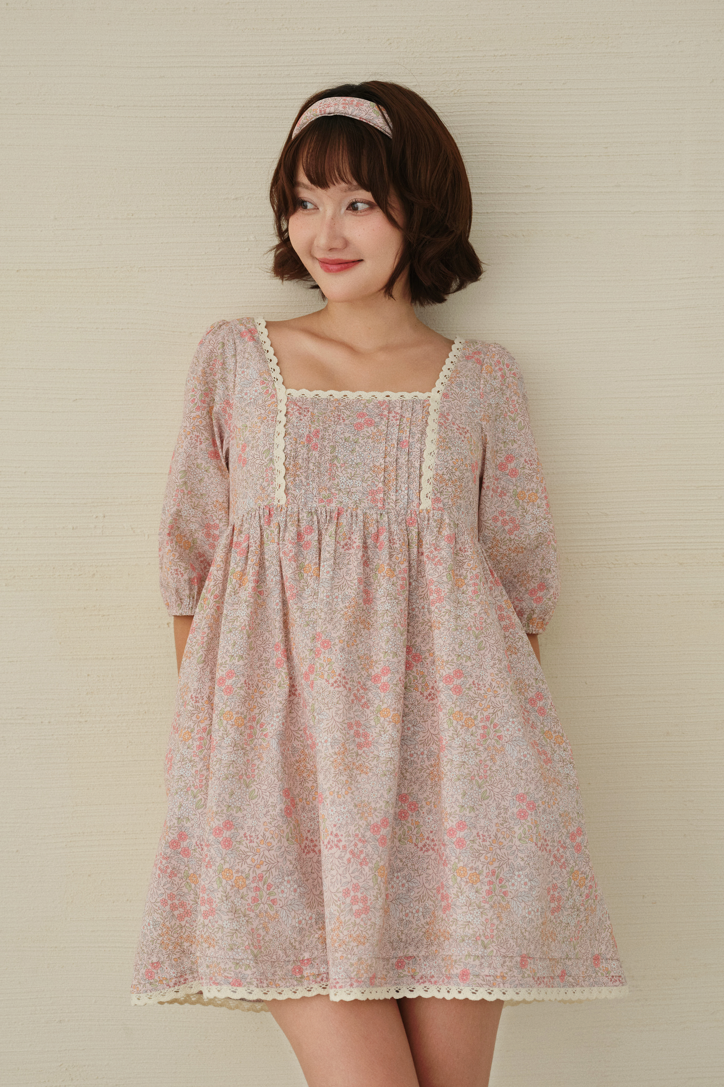 Clara dress in Wildflower Blush