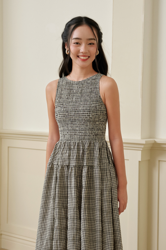 Đầm Camille midi - Ink Check