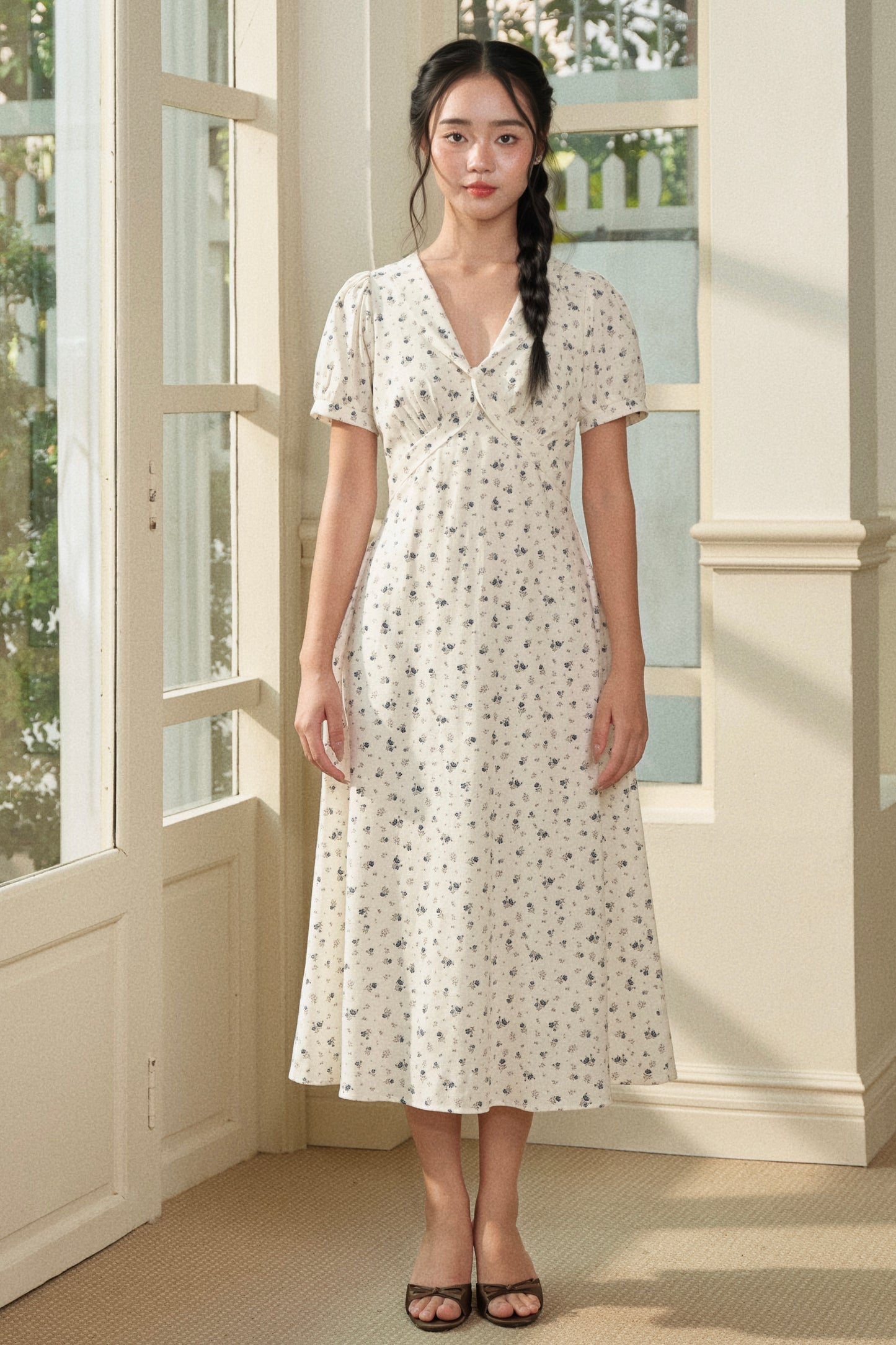 Helena dress in Bluebud