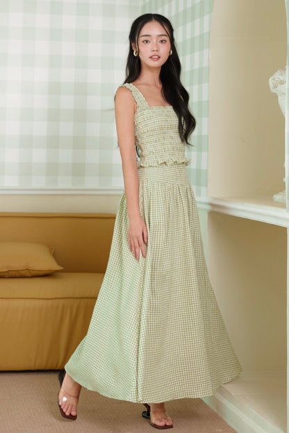 Miu -  Mei set in Green Checked