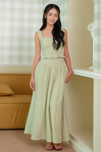 Miu -  Mei set in Green Checked