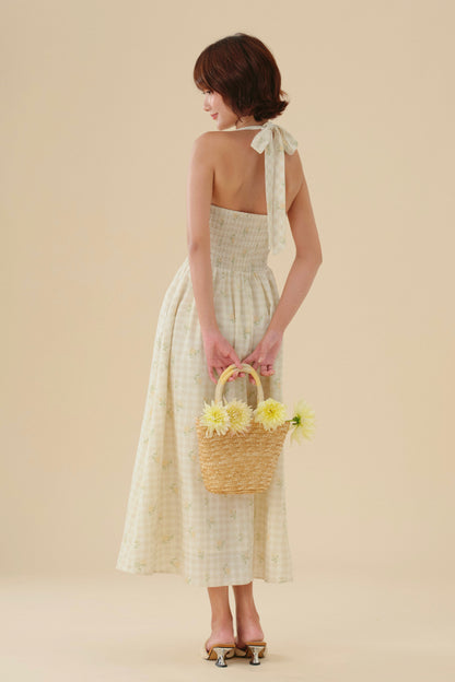 Elodie dress in Porcelain