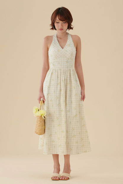 Elodie dress in Porcelain