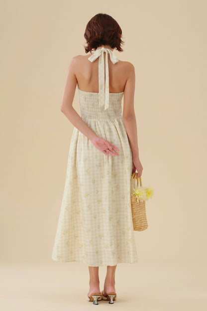 Elodie dress in Porcelain