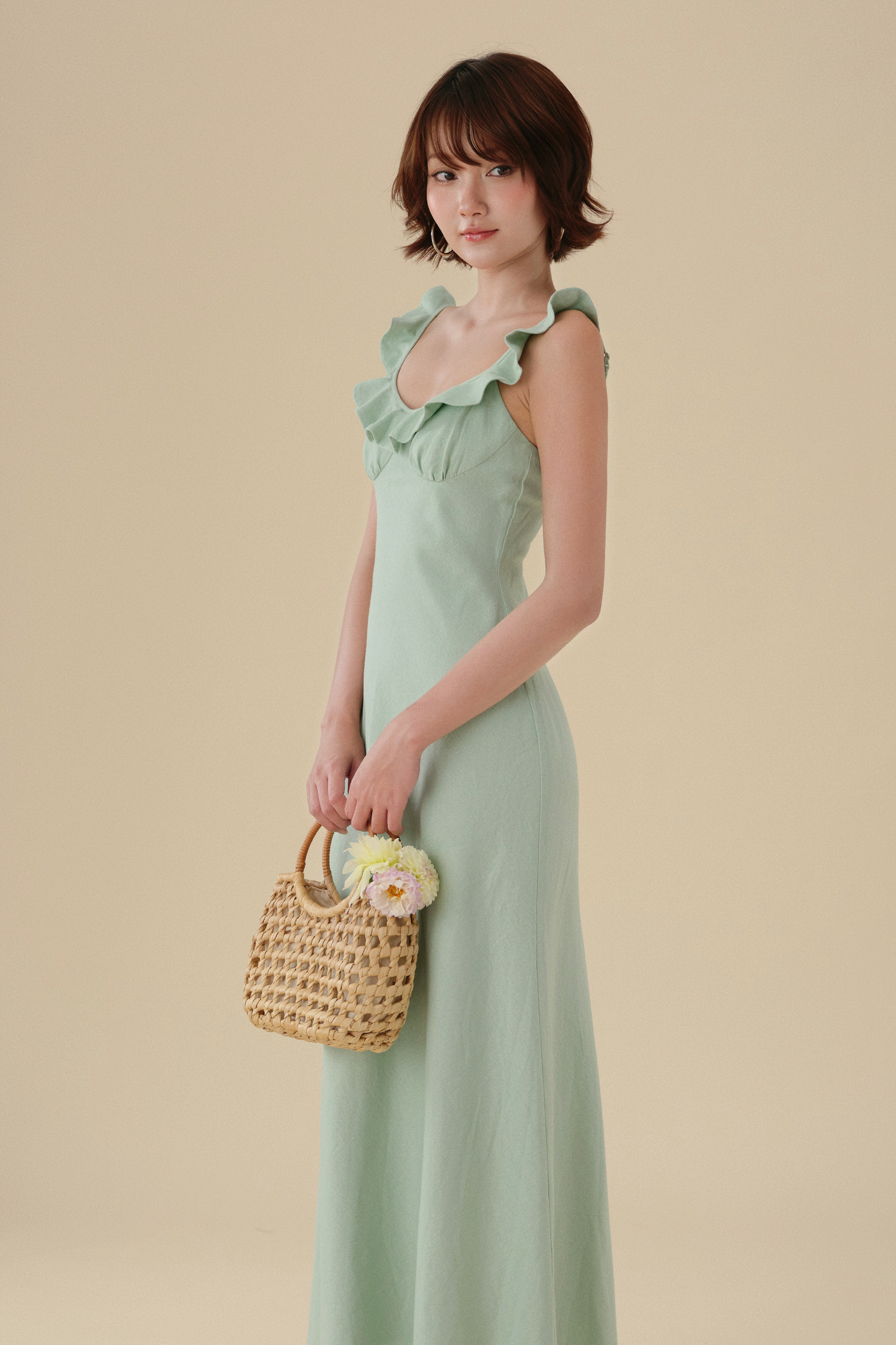 Joan dress in Mint