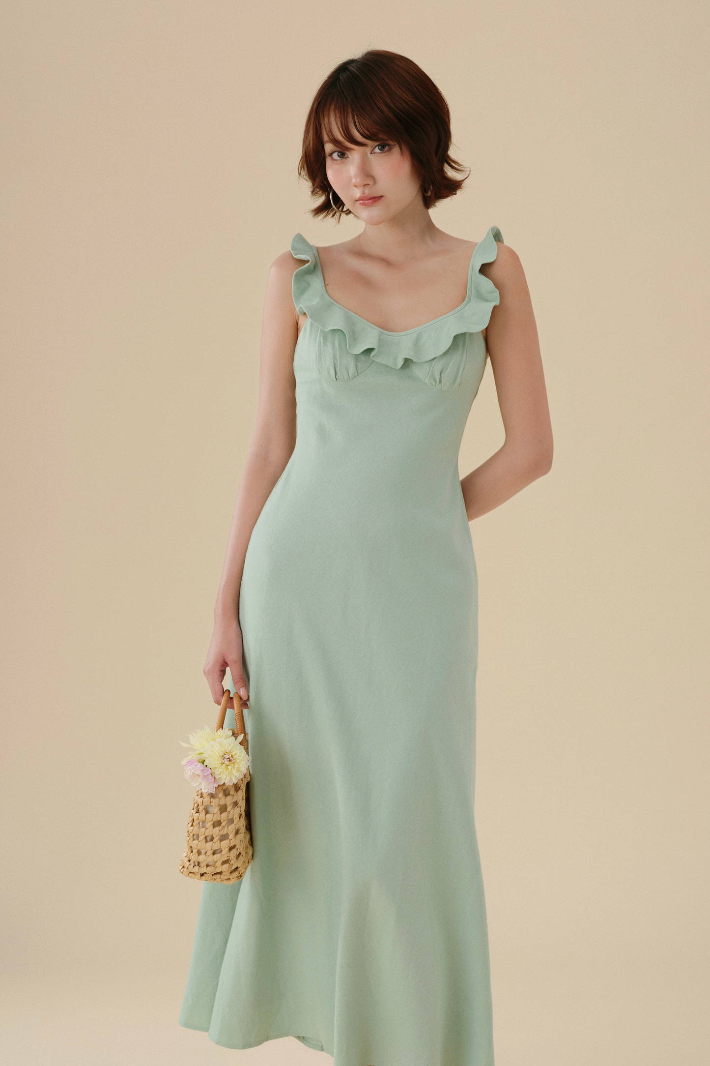 Joan dress in Mint