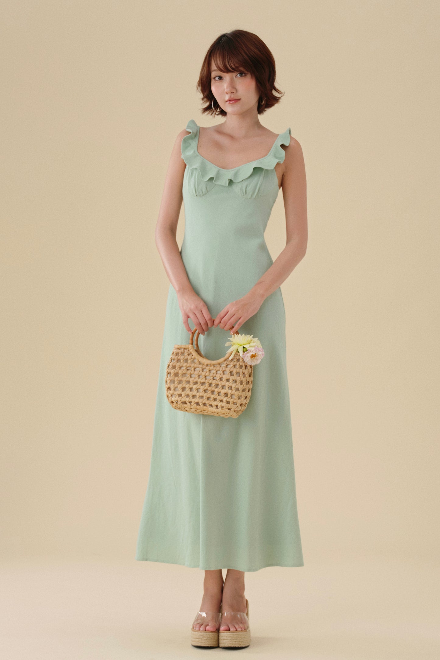 Joan dress in Mint