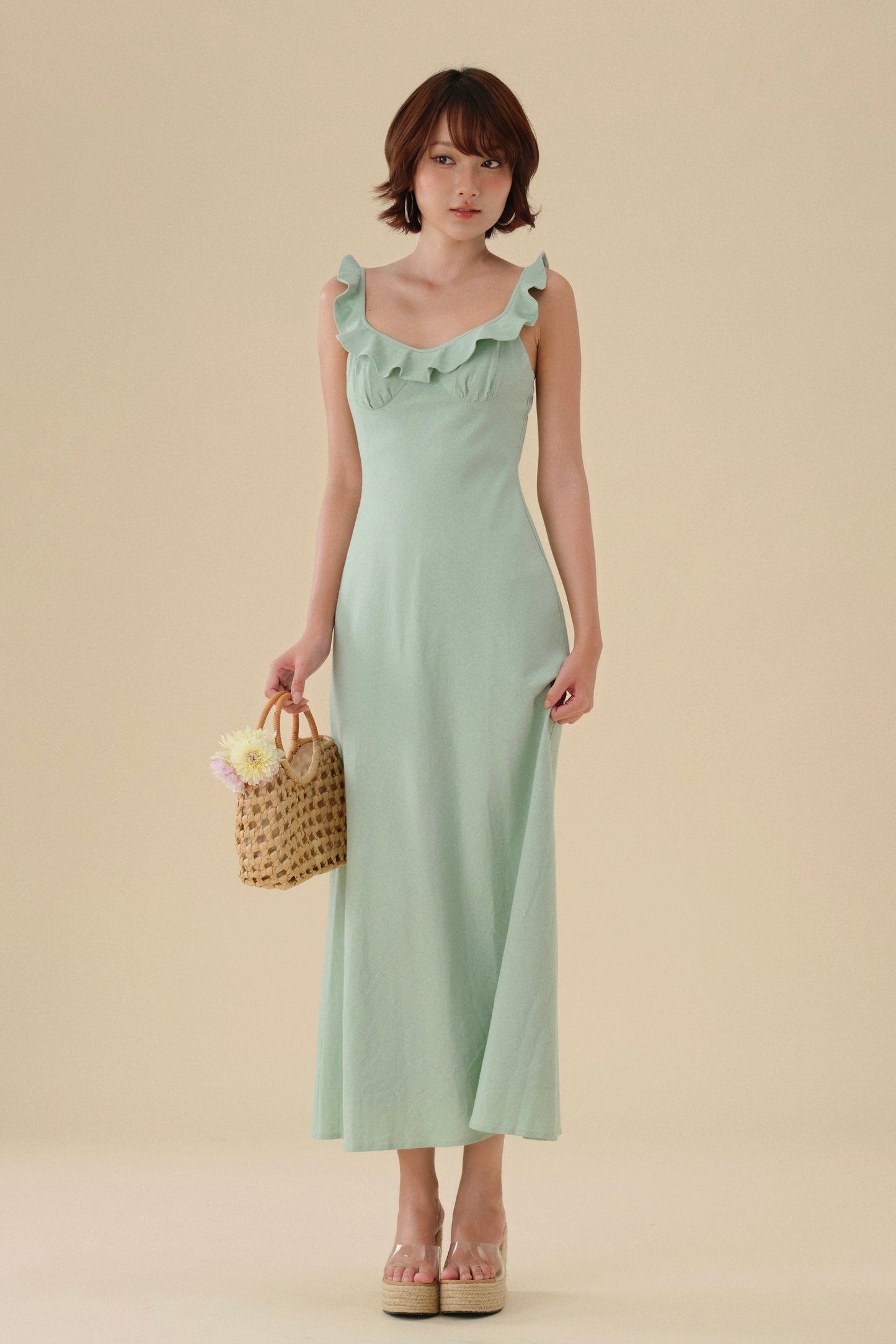 Joan dress in Mint