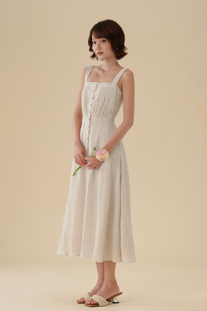 Erika dress in Greige Melange