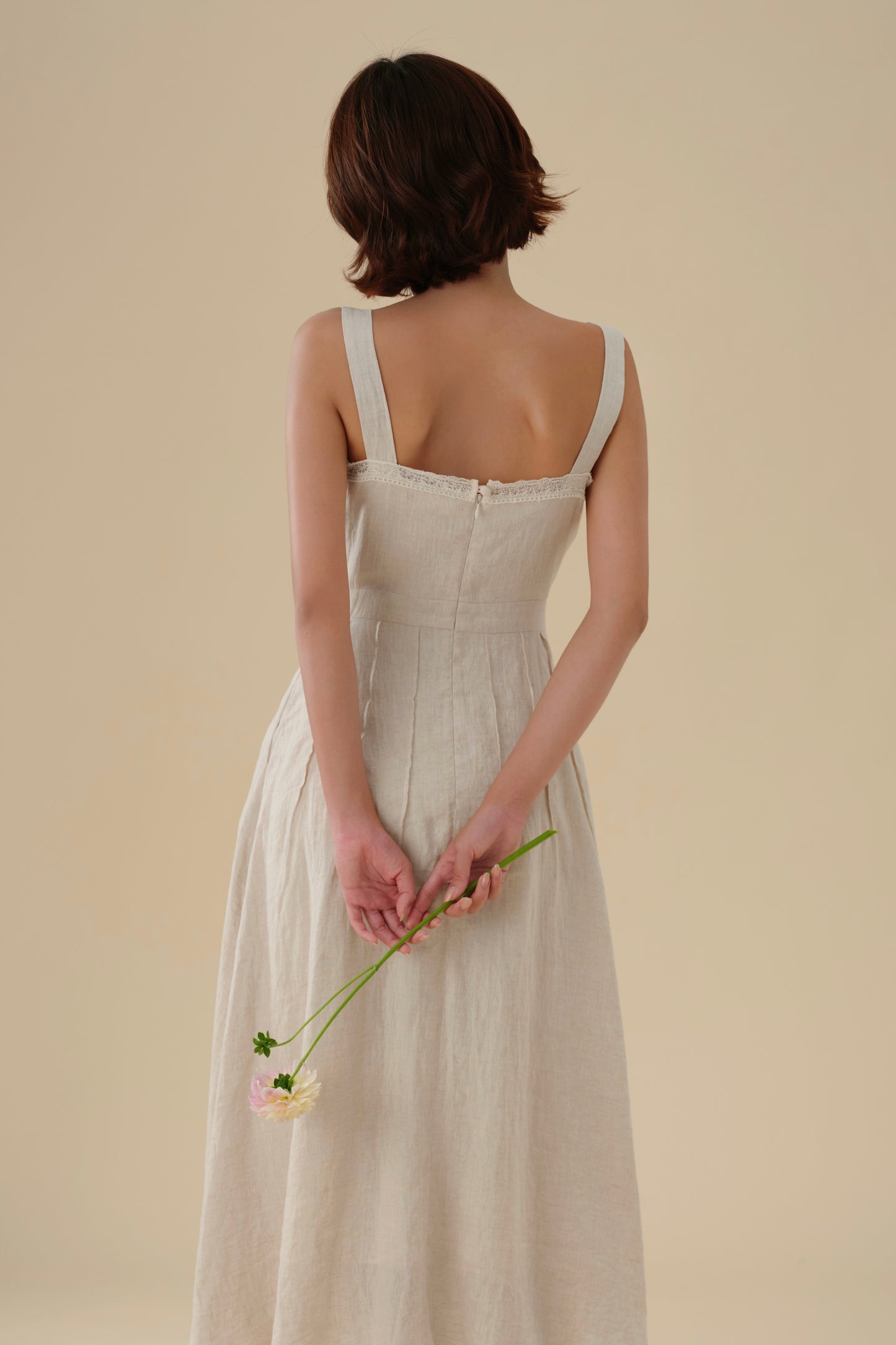 Erika dress in Greige Melange