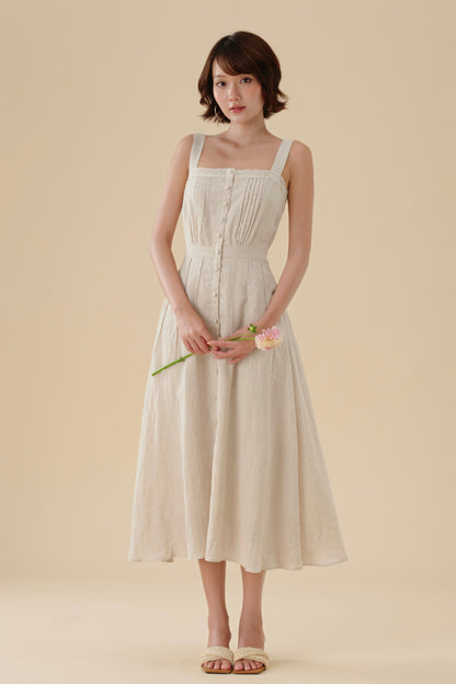 Erika dress in Greige Melange