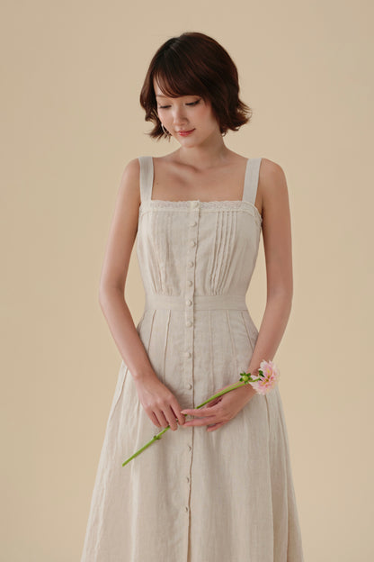 Erika dress in Greige Melange