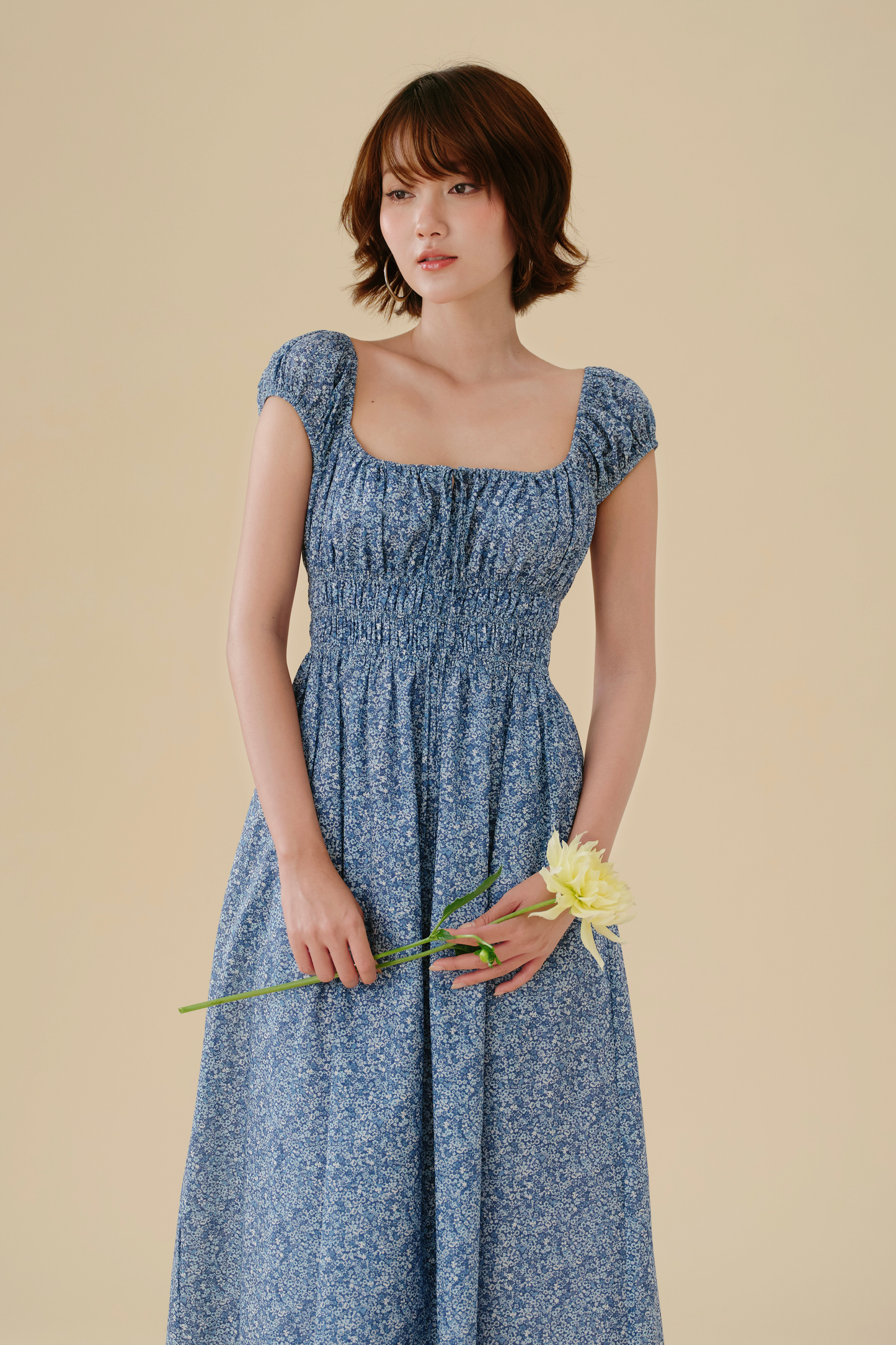 Marie dress in Blue Picnic