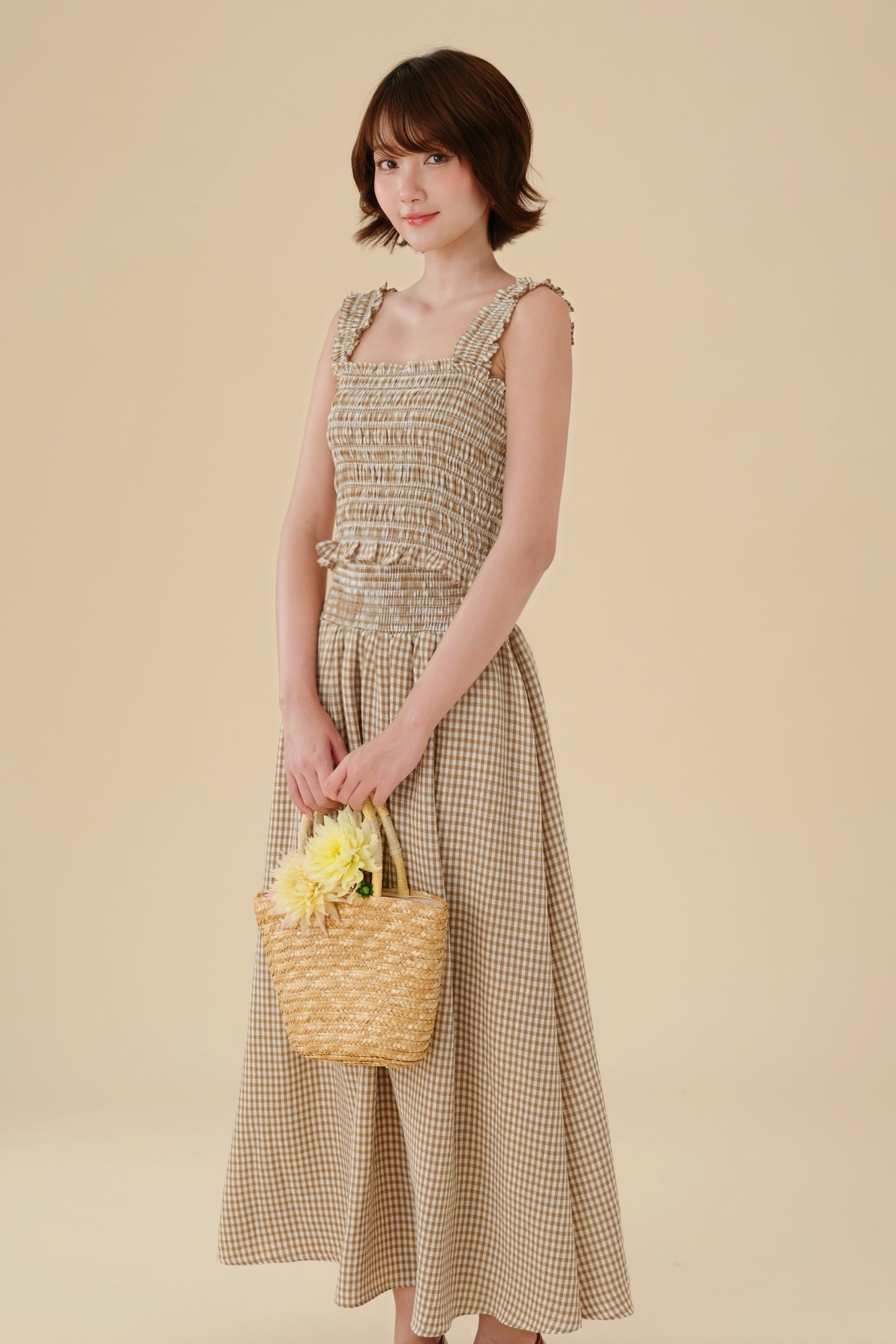 Miu - Mei set in Brown Checked