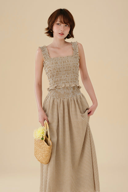 Miu - Mei set in Brown Checked