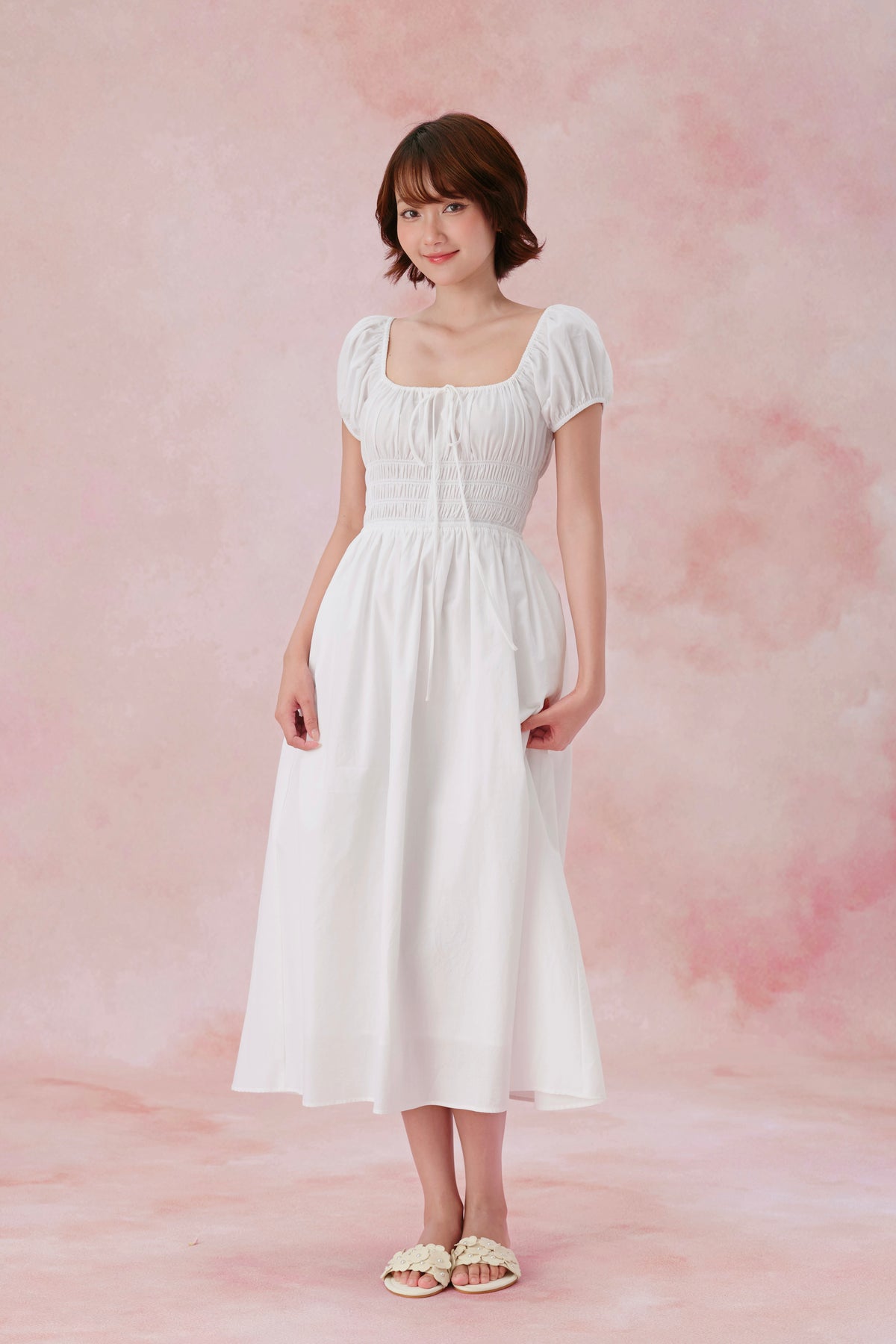 Đầm Lucy Cotton Trắng