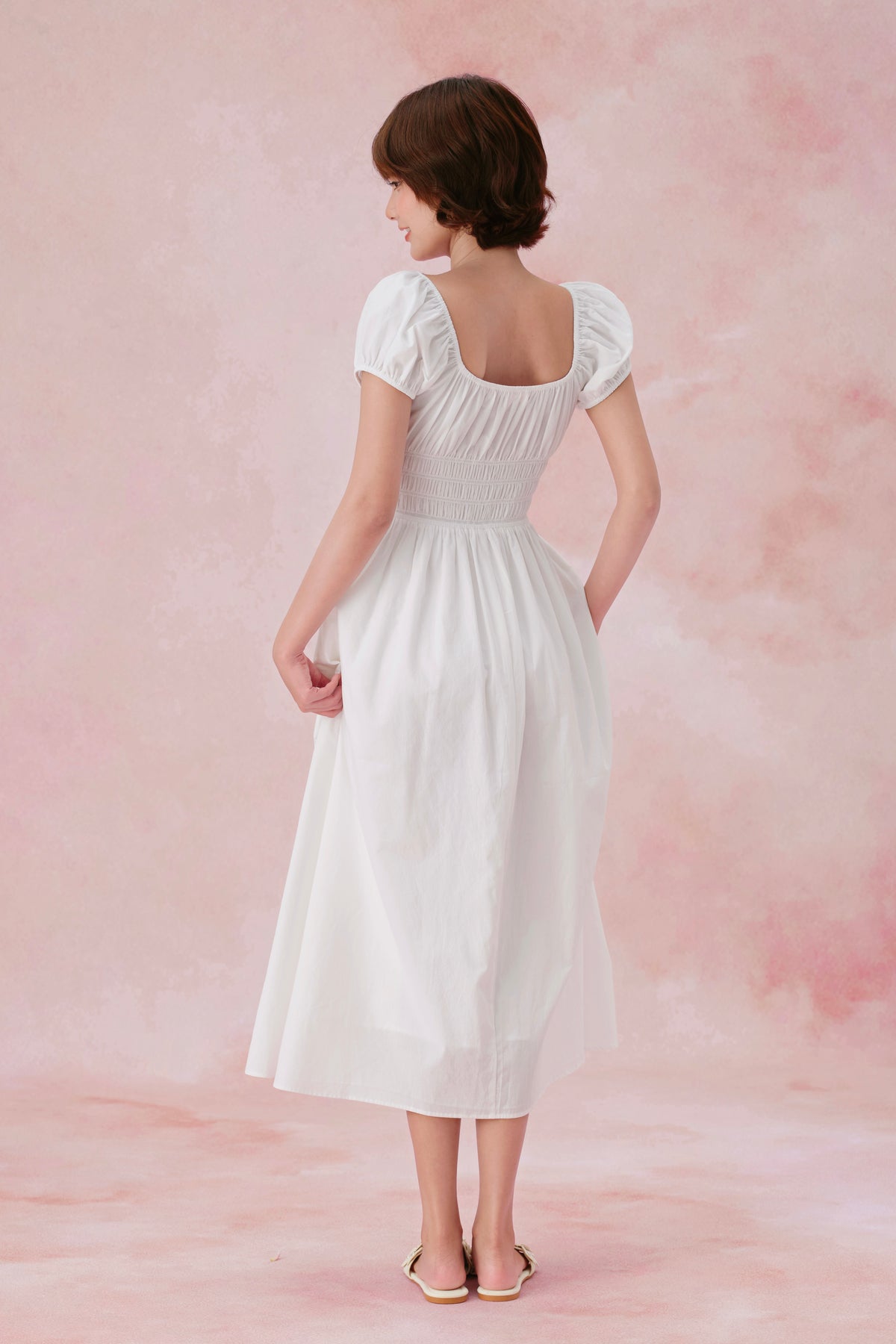 Đầm Lucy Cotton Trắng