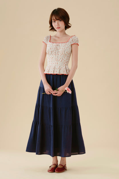 Orla top in Dainty Rose